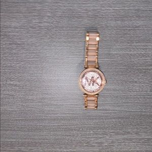 micheal kors rose gold watch
